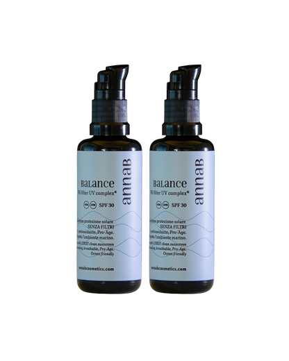 PROMO  Duo BALANCE #NOFILTERUVCOMPLEX® SPF30 Trattamento rigenerante, illuminante, pro-age