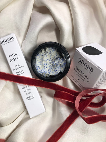 CHRISTMAS COMPLETE RESCURE GLOW LIPS - PREZIOSO + ESSENZIALE + PINK GOLD -SCATOLA INCLUSA