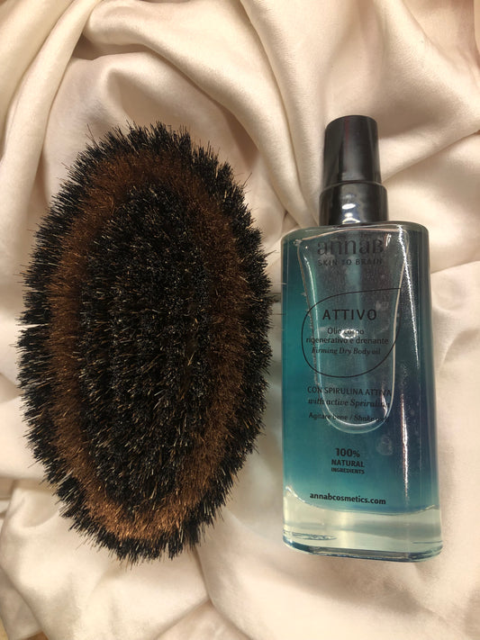 CHRISTMAS ACTIVE BODY GLOW SKIN - ATTIVO+BRONZE DRY BRUSH -SCATOLA INCLUSA